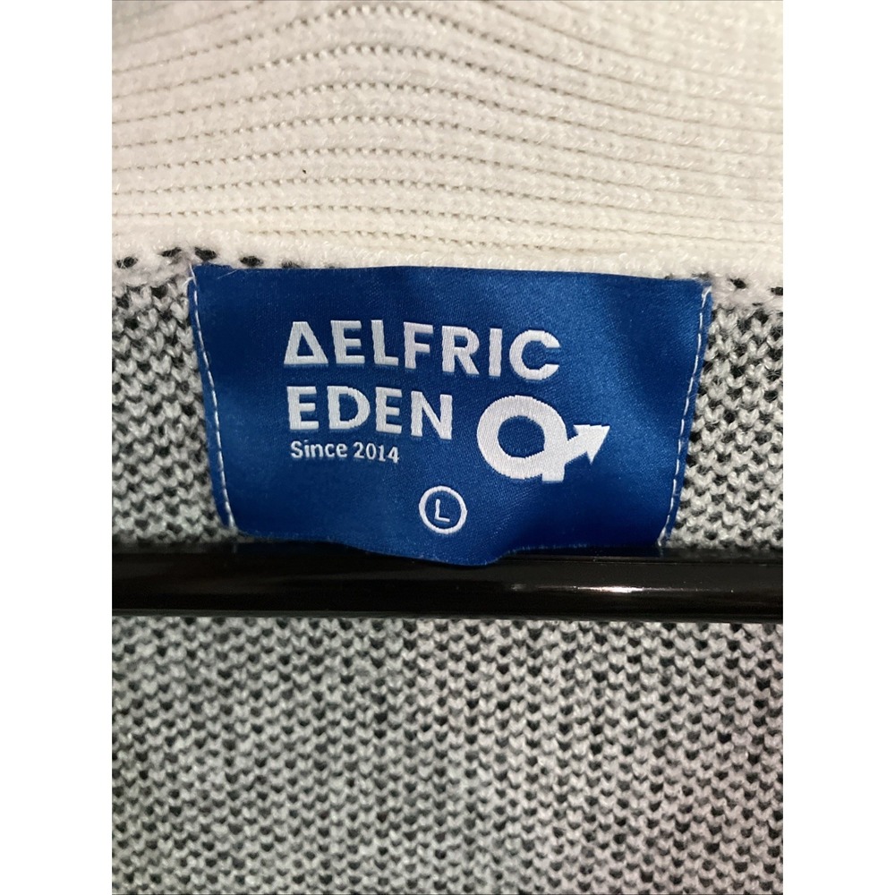 Aelfric Eden Dinosaur Knit Sweater L -Y2K, Cardigan Playful, Statement - Picture 2 of 5